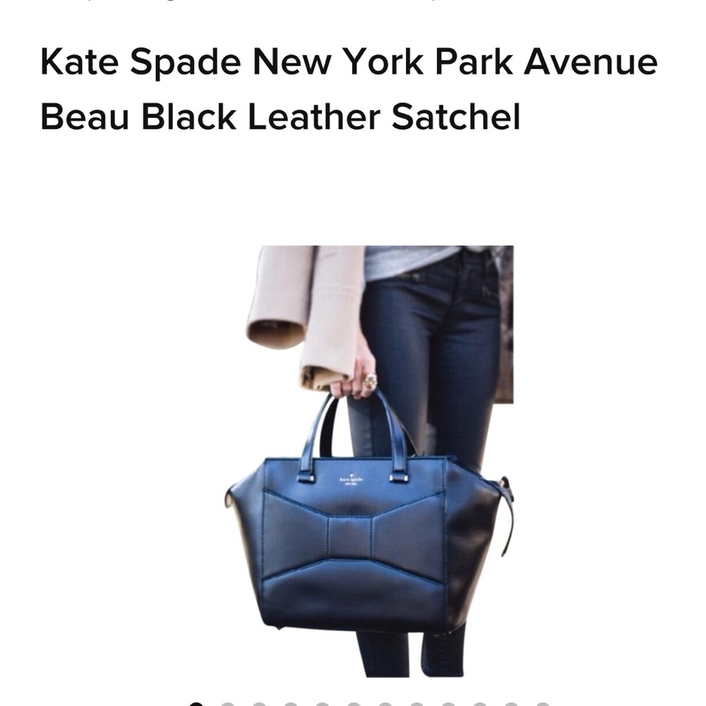 Kate Spade New York Park Avenue Beau leather-Navy